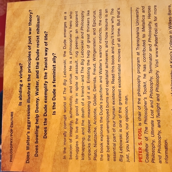 Brand new book The Big Lewbowski and Philosophy - Picture 5 of 5